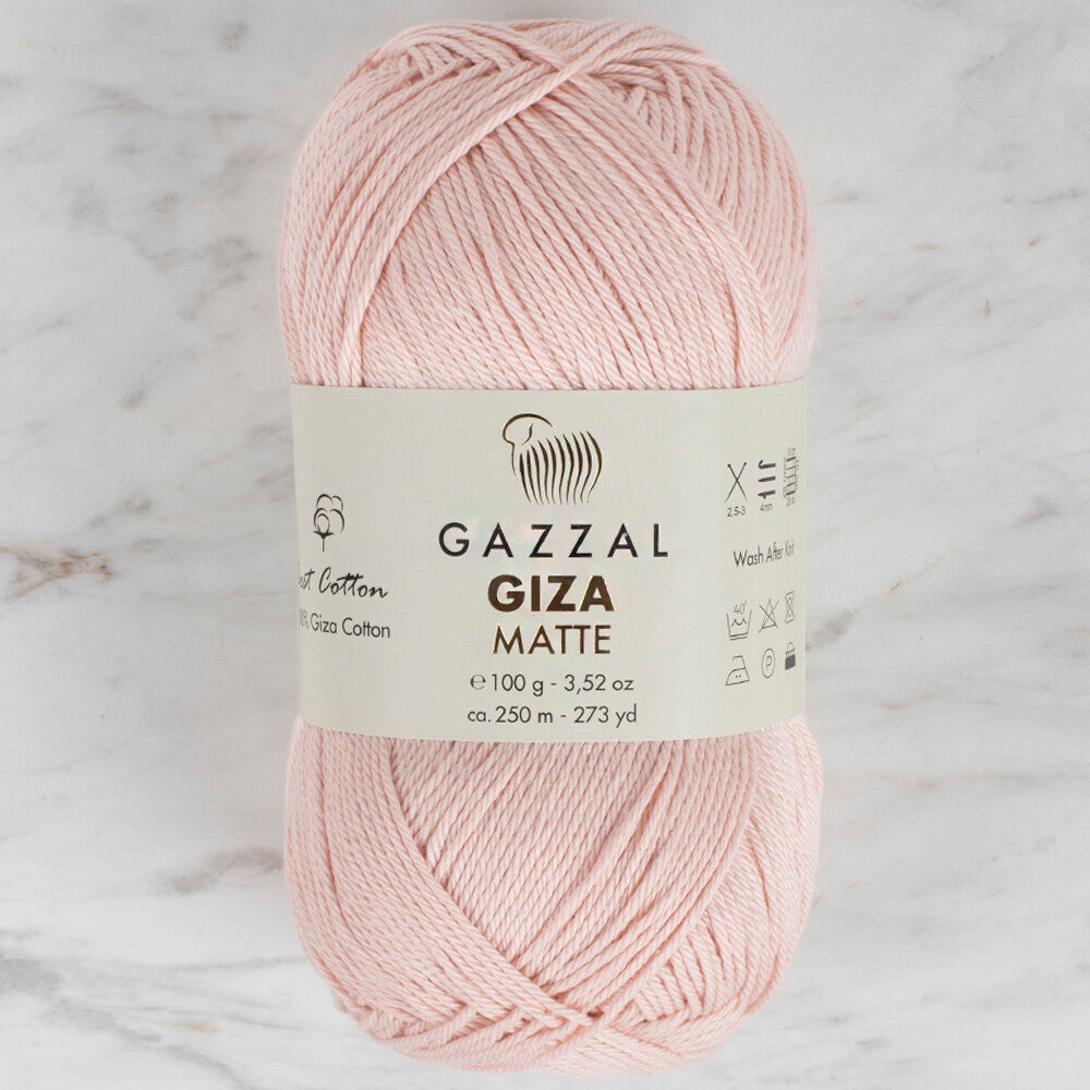 Gazzal Giza Matte Açık Pembe El Örgü İpi - 5591